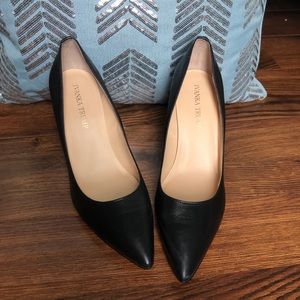 Ivanka Trump Black Leather Heels